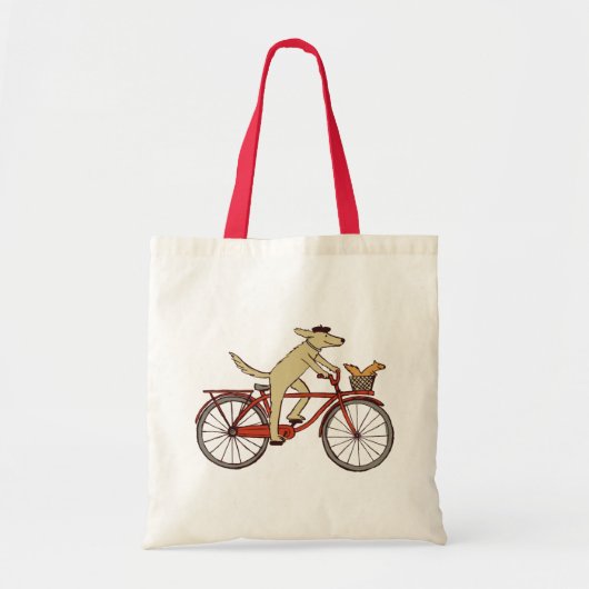 Cyclushond met vierkant vriend - vun artikel voor  tote bag (Voorkant)