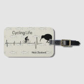 Cyclusleven, Nieuw-Zeeland Bagagelabel (Voorkant (horizontaal))