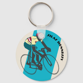 Cycluslijst (blauw) sleutelhanger