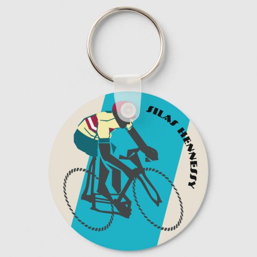 Cycluslijst (blauw) sleutelhanger (Voorkant)