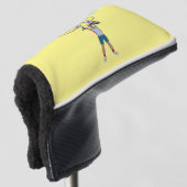 Cycluslijst Een fiets opheffen Golfheadcover (3/4 voorkant)