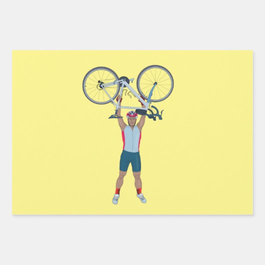 Cycluslijst Een fiets opheffen Inpakpapier Vel (Voorkant)