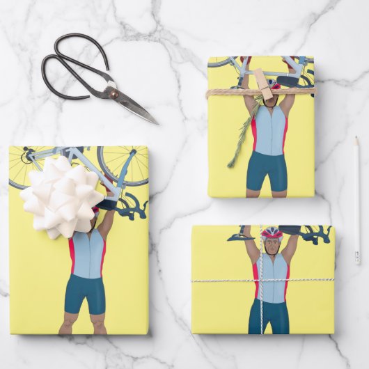 Cycluslijst Een fiets opheffen Inpakpapier Vel (Voorkant)