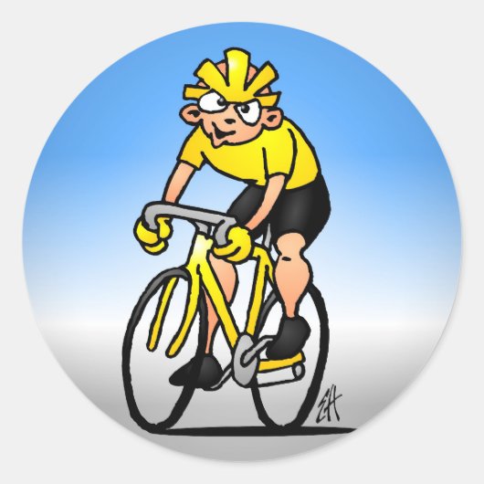 Cycluslijst - Fietsen Ronde Sticker (Voorkant)