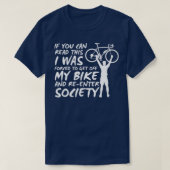 Cycluslijst Funny Cycling (2) T-shirt (Design voorkant)