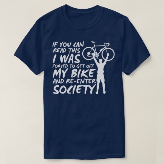 Cycluslijst Funny Cycling (2) T-shirt (Design voorkant)