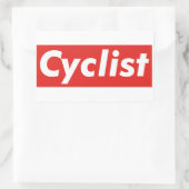 Cycluslijst Rechthoekige Sticker (Tas)