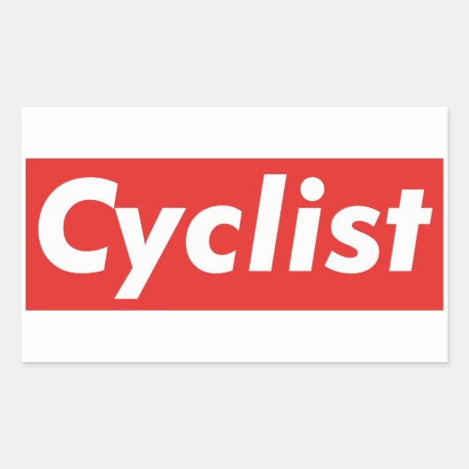 Cycluslijst Rechthoekige Sticker (Voorkant)