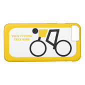 Cyclusrijder die zijn fiets gebruikt Case-Mate iPhone case (Achterkant (Horizontaal))
