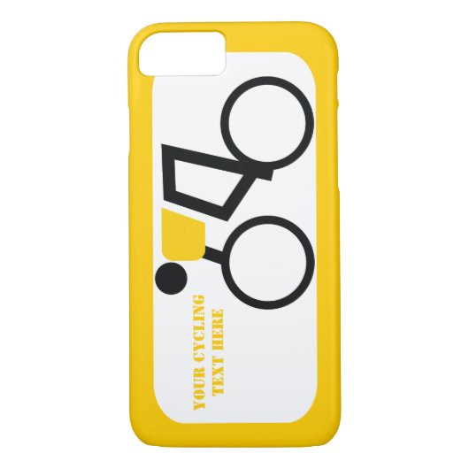 Cyclusrijder die zijn fiets gebruikt Case-Mate iPhone case (Achterkant)