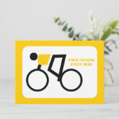 Cyclusrijder die zijn fiets gebruikt kaart (Staand voorkant)