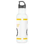 Cyclusrijder die zijn fiets gebruikt waterfles  (Achterkant)