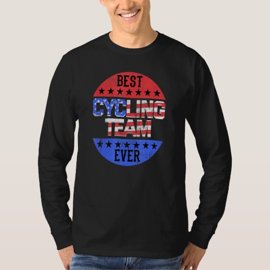 Cyclusteam Onafhankelijkheidsdag Patriottische Cyc T-shirt (Voorkant)