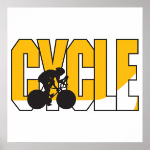 cyclustekstontwerp poster