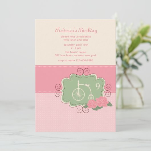 cyclusuitnodiging kaart (Staand voorkant)