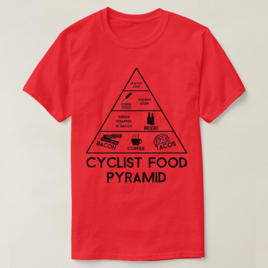 Cyclusvoedselpiramide T-shirt (Design voorkant)