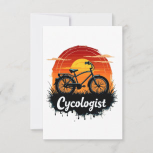 Cycologist Bike Adventure: Sunset Graphic T-shirt Aankondiging