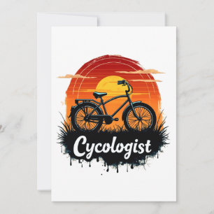 Cycologist Bike Adventure: Sunset Graphic T-shirt Kaart