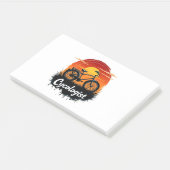 Cycologist Bike Adventure: Sunset Graphic T-shirt Post-it® Notes (Schuin)