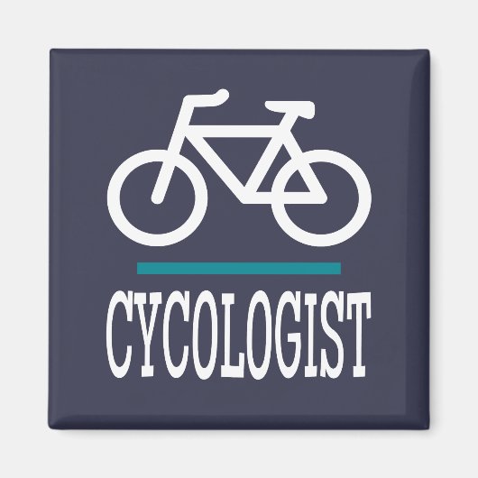 CYCOLOGIST Bike Biking Cycling Funny Novelty Magneet (Voorkant)