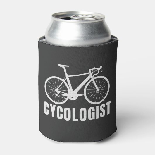 Cycologist Fun Gift for Cycling Lovers Blikjeskoeler (Blikje Voorkant)