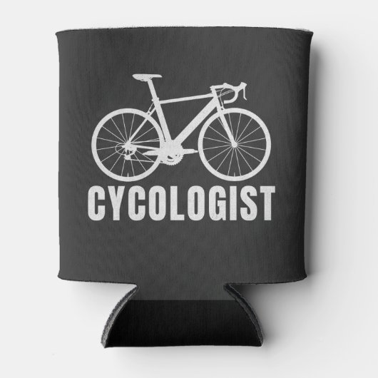 Cycologist Fun Gift for Cycling Lovers Blikjeskoeler (Voorkant)