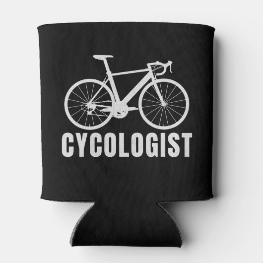 Cycologist Fun Gift for Cycling Lovers Blikjeskoeler (Achterkant)