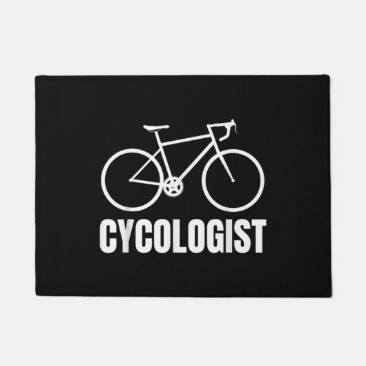 Cycologist Funny Bicycle Bike Gift Deurmat (Voorkant)