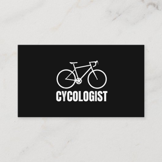 Cycologist Funny Bicycle Bike Gift Visitekaartje (Voorkant)