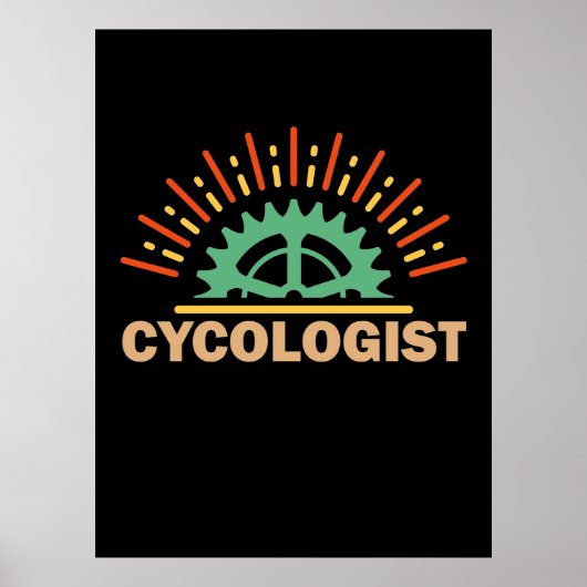 Cycoloog Art Poster (Voorkant)