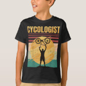 Cycoloog - Bike - Bicycle Ride Hobby Race - Retro T-shirt (Voorkant)