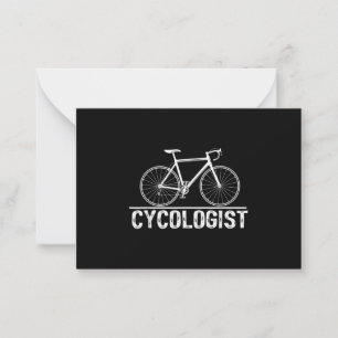 Cycoloog Bike Cycling Bicycle Notitiekaartje