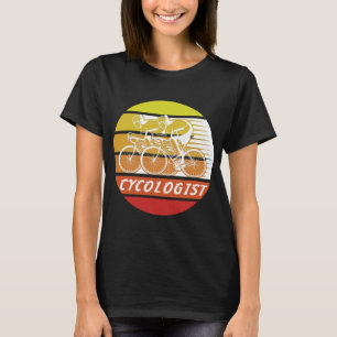Cycoloog Bike Retro Gift voor Fietsen & Fiets C T-shirt