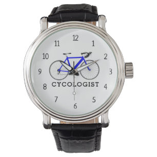 Cycoloog Blue Bicycle Horloge