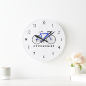 Cycoloog Blue Bicycle Large Clock Grote Klok (Huis)