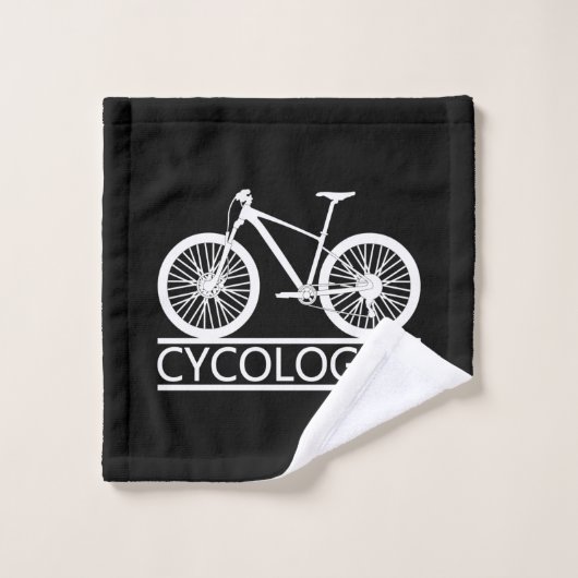 Cycoloog BMX Rider, fietsenrekencyclist Lover Washandje (Wasdoekje)