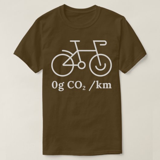 Cycoloog _ Cyclist Carbon Green 0g CO2 bicyclin T-shirt (Design voorkant)