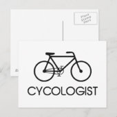 Cycoloog cycluscyclus briefkaart (Voorkant / Achterkant)