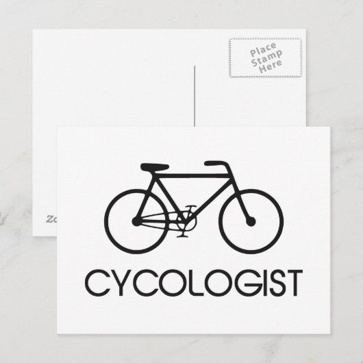 Cycoloog cycluscyclus briefkaart (Voorkant / Achterkant)