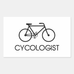 Cycoloog cycluscyclus rechthoekige sticker