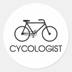 Cycoloog cycluscyclus ronde sticker