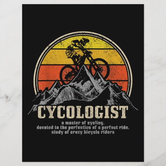 Cycoloog Definition Funny Mountain Bike MTB Flyer (Voorkant)