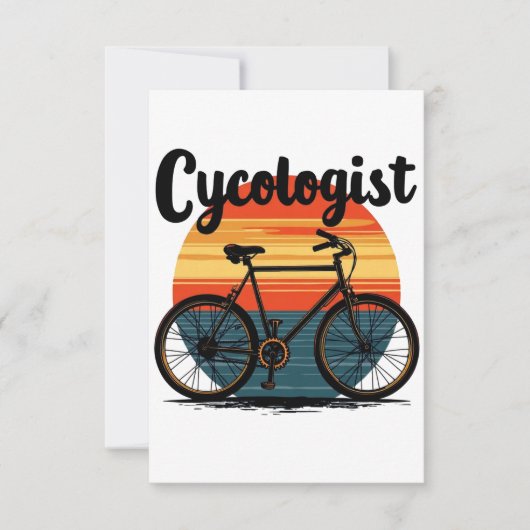 Cycoloog: Energetic Biker T-shirt – voor Fietsen Aankondiging (Voorkant)