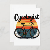 Cycoloog: Energetic Biker T-shirt – voor Fietsen Aankondiging (Voorkant / Achterkant)