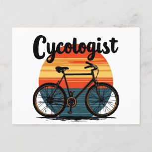Cycoloog: Energetic Biker T-shirt – voor Fietsen Feestdagenkaart