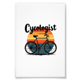 Cycoloog: Energetic Biker T-shirt – voor Fietsen Foto Afdruk