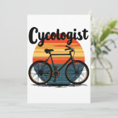 Cycoloog: Energetic Biker T-shirt – voor Fietsen Kaart (Staand voorkant)