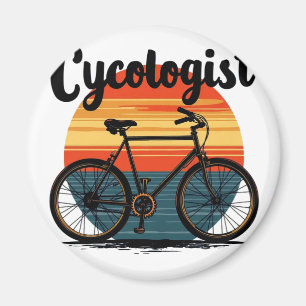 Cycoloog: Energetic Biker T-shirt – voor Fietsen Magneet