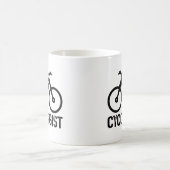 Cycoloog Fietsen Verjaardag Cool Fiets Lover Leuk Koffiemok (Center)