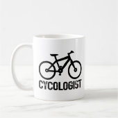 Cycoloog Fietsen Verjaardag Cool Fiets Lover Leuk Koffiemok (Links)